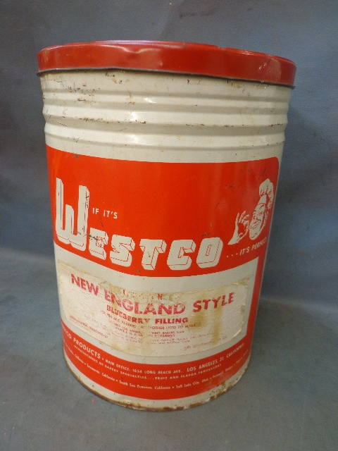 lot 109 image: Tin BlueBerry Container