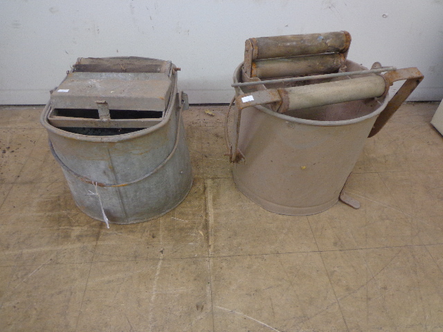 lot 129 image: Vintage Mop Buckets