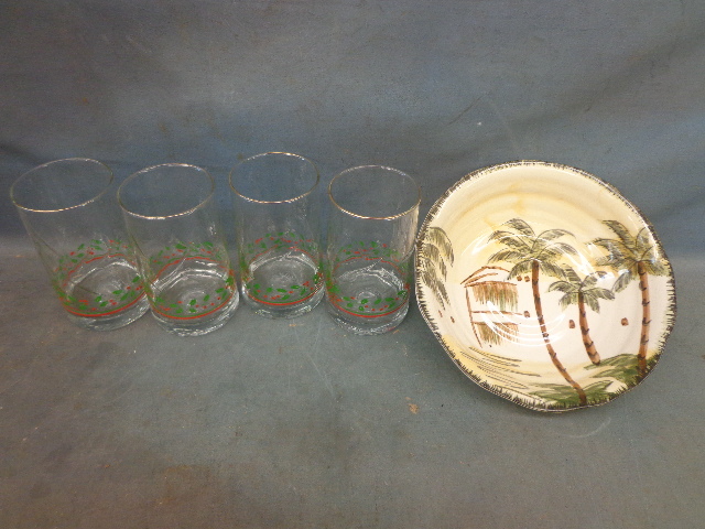 lot 150 image: 4 Glasses and A Bowl