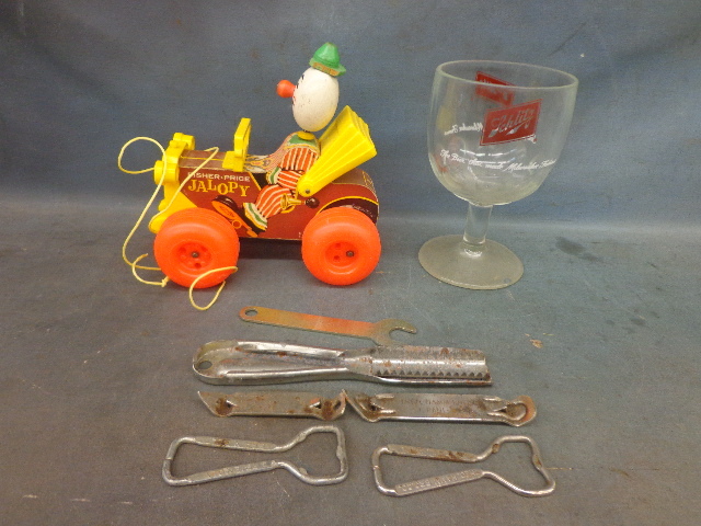 lot 161 image: Clown Car Glass and Bottle openers