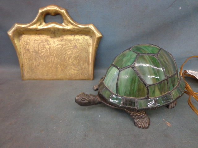 lot 182 image: Turtle Lamp & Dust Pan