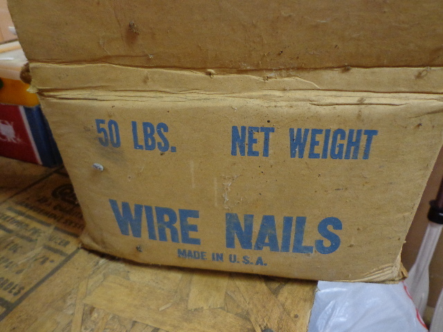 lot 206 image: 50 lbs. Box of Concrete Nails