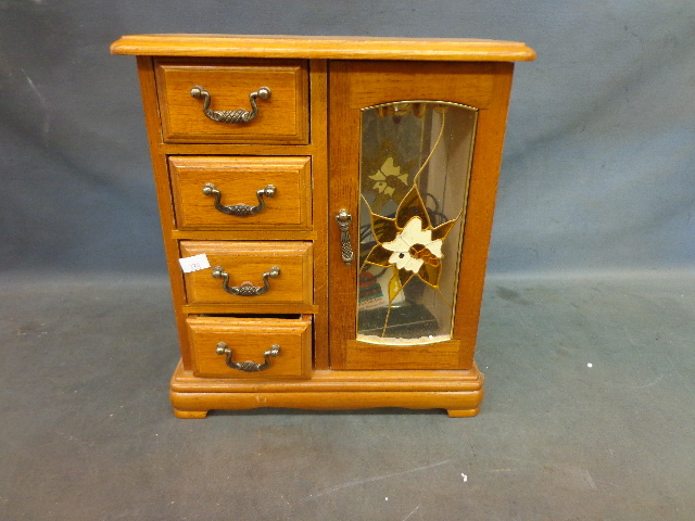 lot 246 image: Wooden Jewelry Box