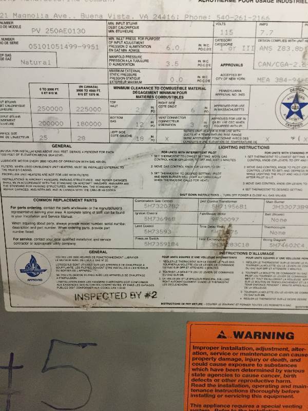 Modine Unit Heater