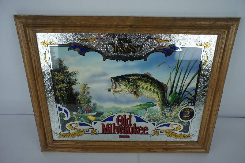 lot 8 image: Old Milwaukee Mirror