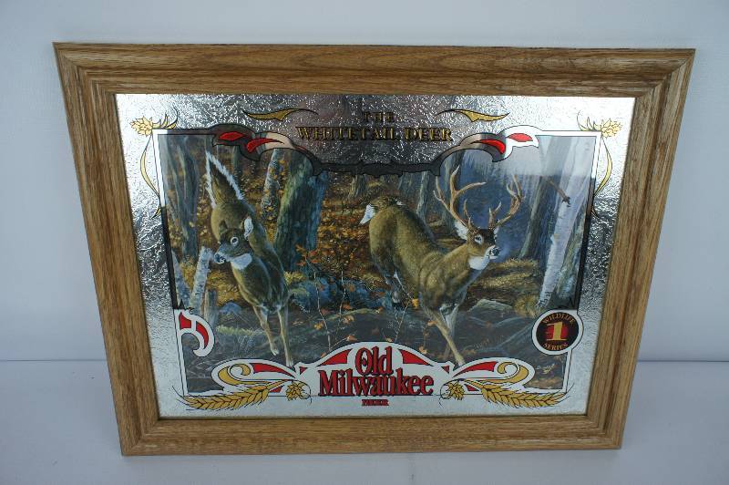 lot 9 image: Old Milwaukee Mirror