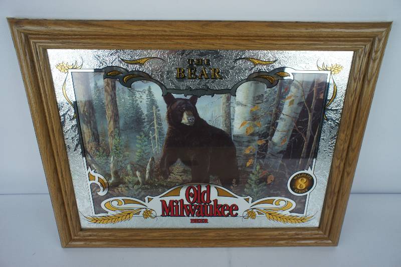 lot 10 image: Old Milwaukee Mirror