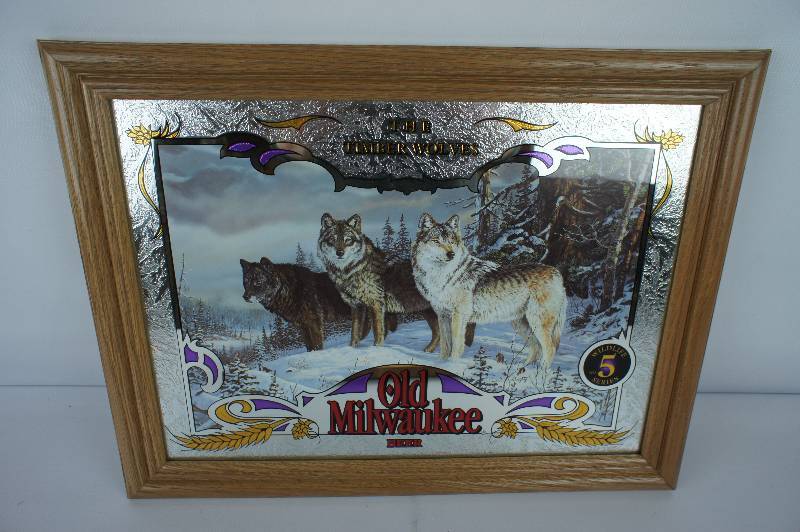 lot 12 image: Old Milwaukee Mirror
