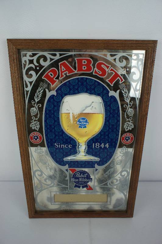lot 13 image: Pabst Beer Mirror
