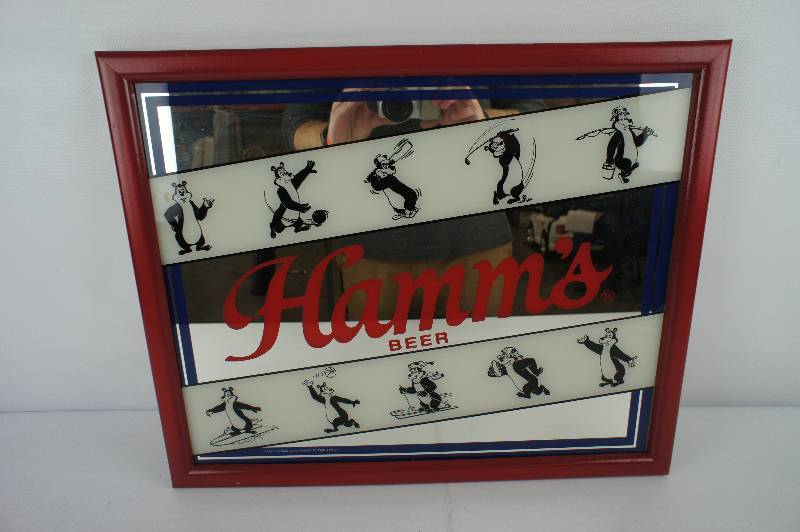 lot 47 image: Hamms Beer Bear Sports Mirror