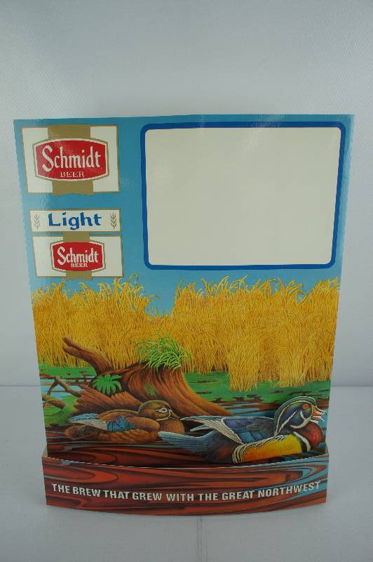 lot 51 image: Schmidt Beer Wood Duck Motion Sign