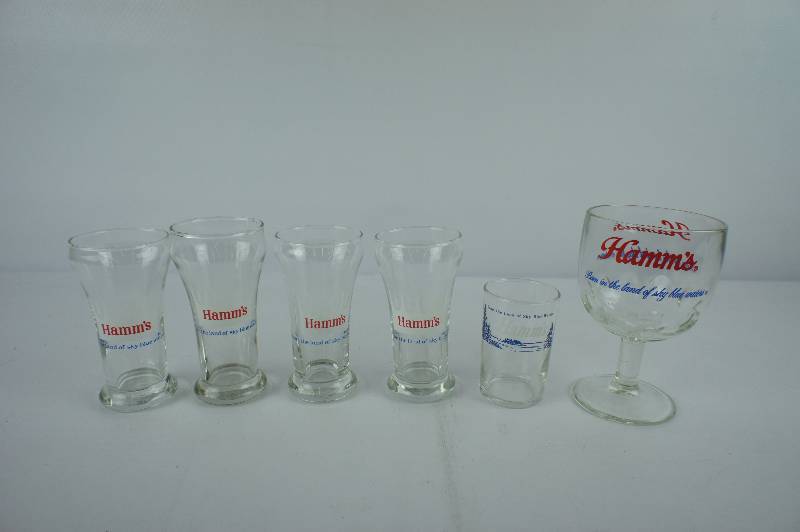 lot 65 image: Hamms Beer Glasses