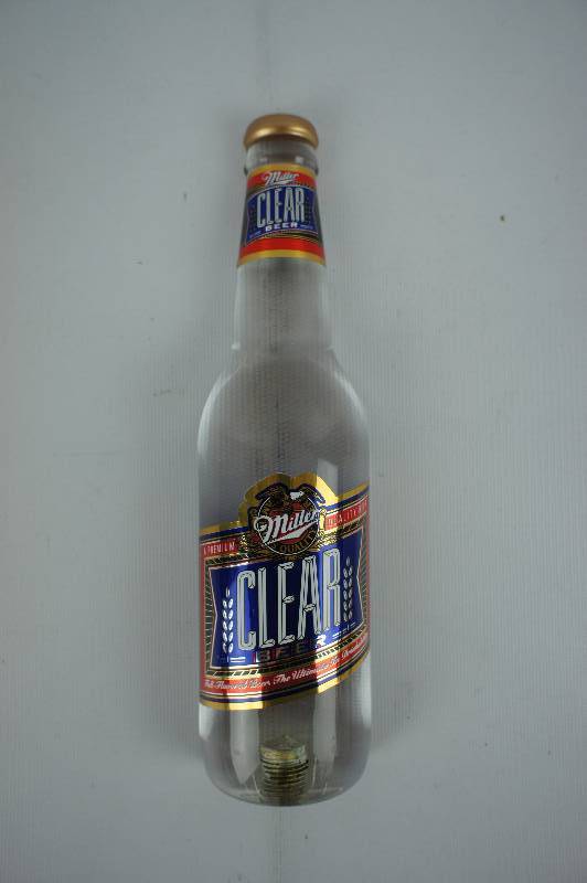 lot 68 image: Miller Clear Beer Tap Handle