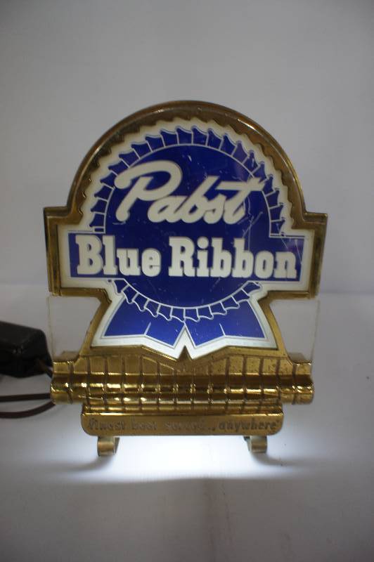 lot 80 image: Pabst Beer R.O.G. Lighted Cash Register Sign