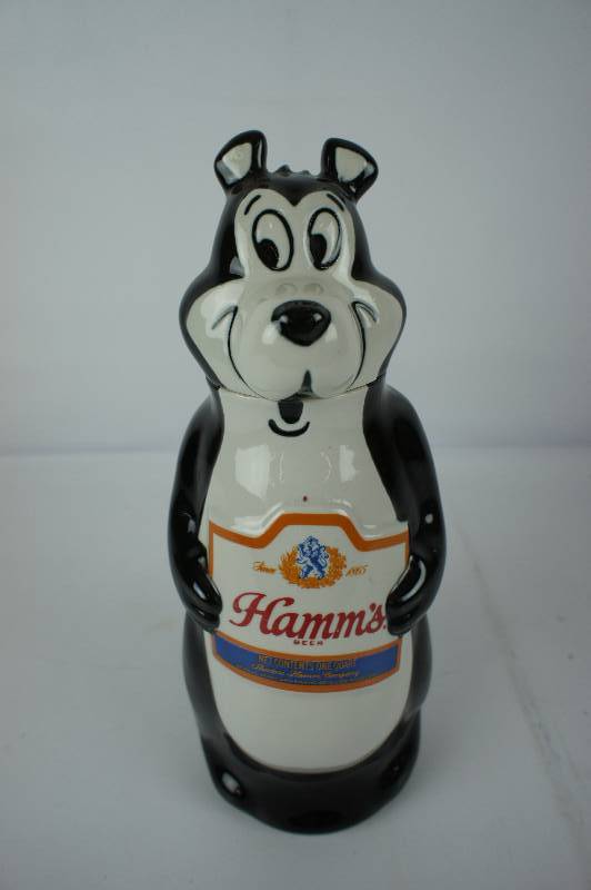 lot 92 image: 1972 Hamms Bear Beer Decanter