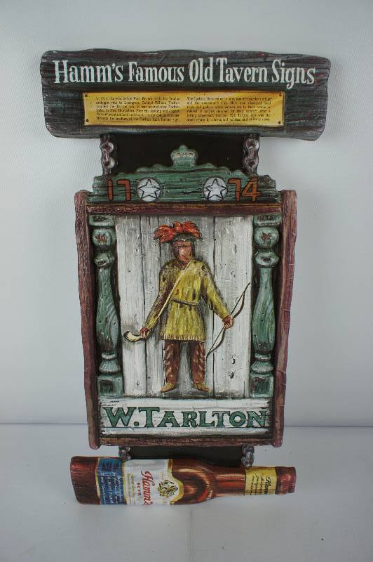 lot 97 image: Hamms Old Tavern Hanging Sign