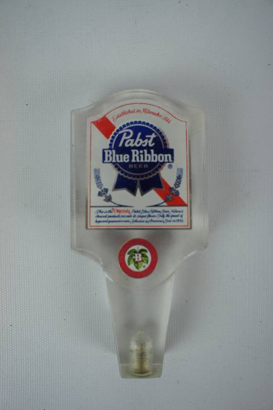 lot 100 image: Pabst Blue Ribbon Acrylic Tap Handle