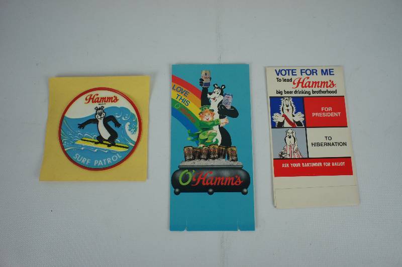 lot 112 image: Hamms Beer Items