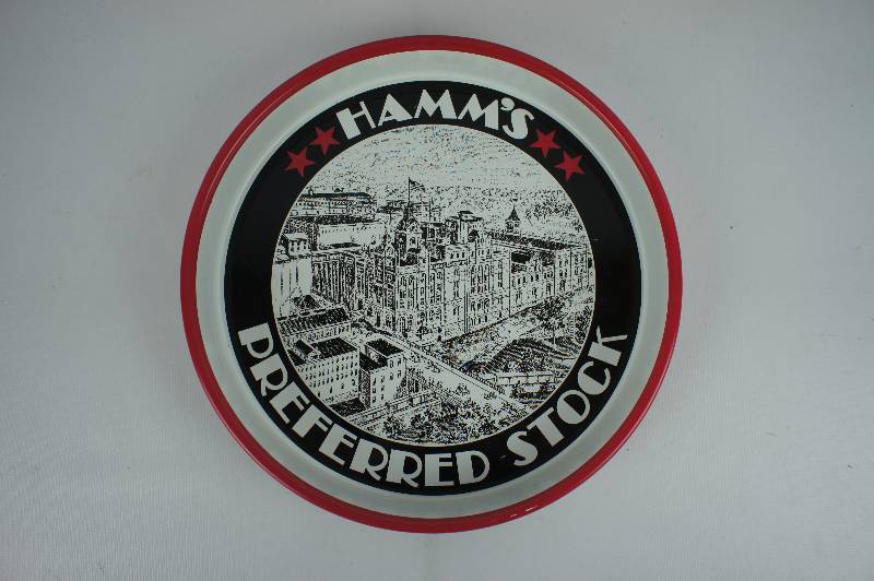 lot 129 image: Hamms Beer Preferred Stock 13 Serving Tray