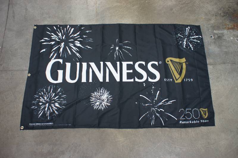 lot 143 image: Guiness Silk Banner