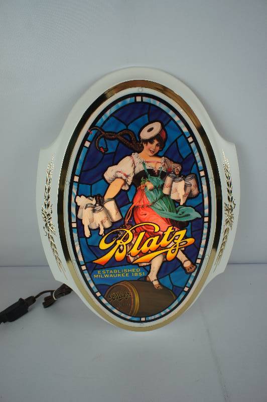 lot 146 image: Blatz Valarie Girl Lighted Sign