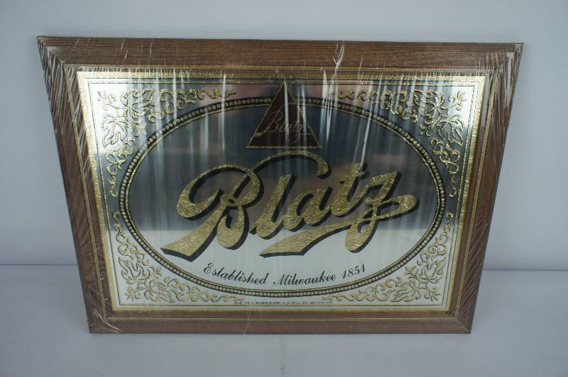 lot 150 image: Blatz Beer Mirror