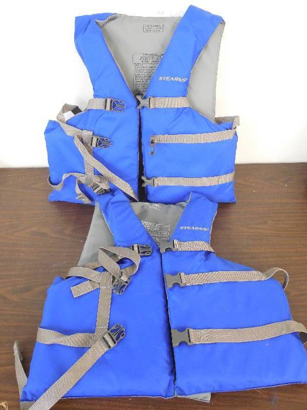 (2) Like New Life Jackets Blue