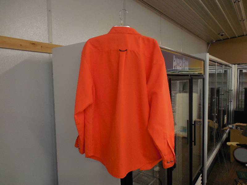 REMINGTON ORANGE FLANNEL SHIRT XXL