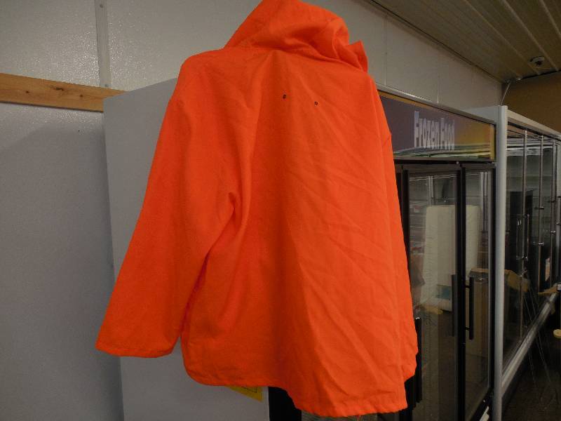 ORANGE FLANNEL HOODIE