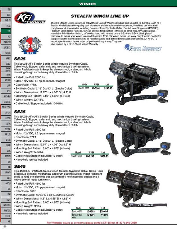 KFI STEALTH 2500 WINCH