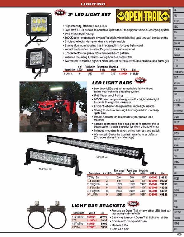 OPEN TRAIL LED LIGHT BAR 13.5