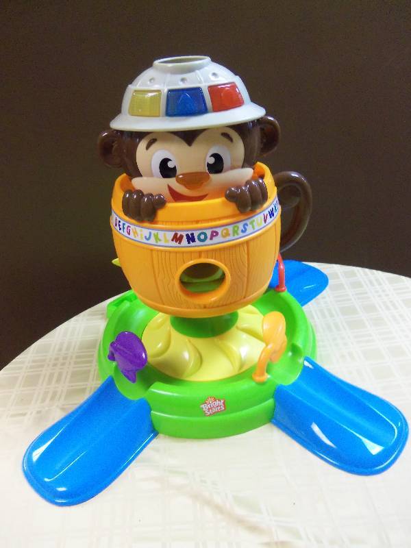 Bright Starts Hide n Spin Monkey