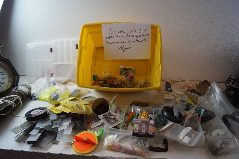 Tub of Fishing Tackle