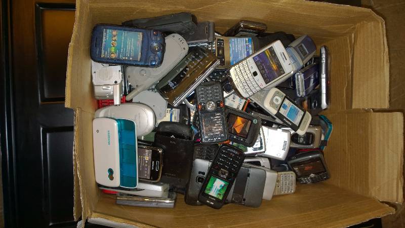 Box of dummy phones