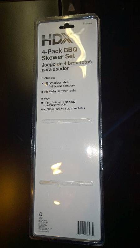 HDX 4-Pack BBQ Skewer Set