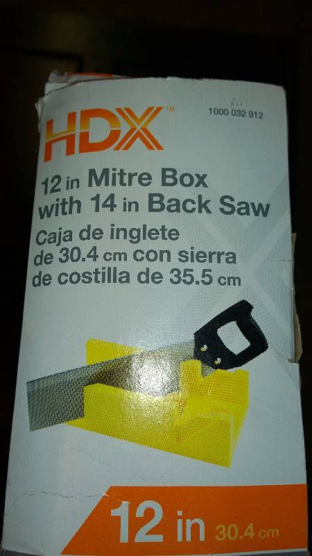 HDX 12 Mitre Box with back saw