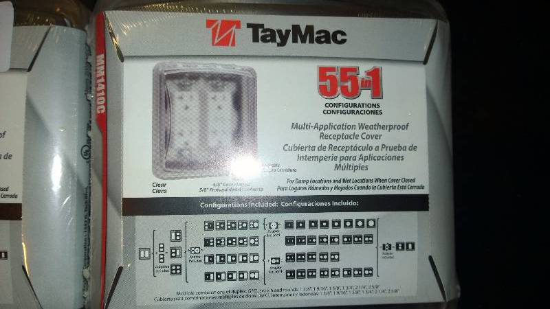 TayMac Multi-Applications Weatherproof Receptacle Cover