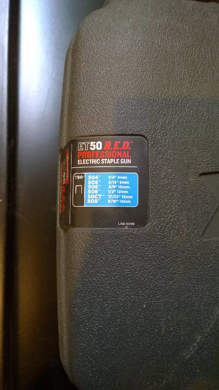 Arrow Electric Staple Gun ET50 R.E.D.