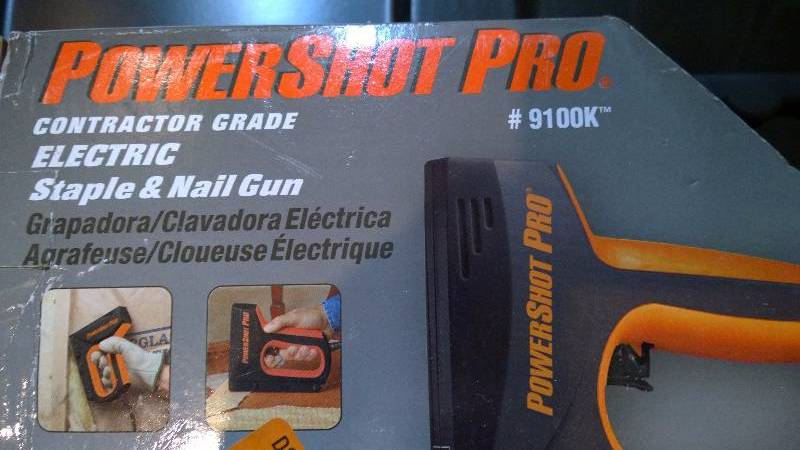 PowerShot Pro Contractor Grade electric staple & nail gun