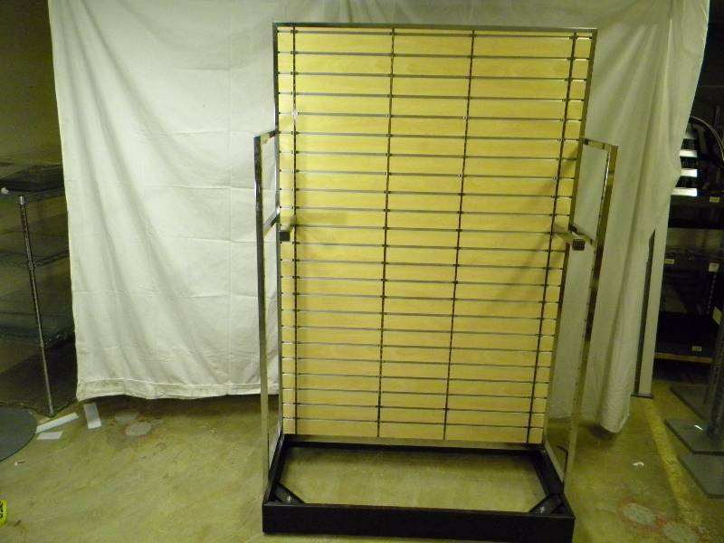 2 Sided Slat Wall Display