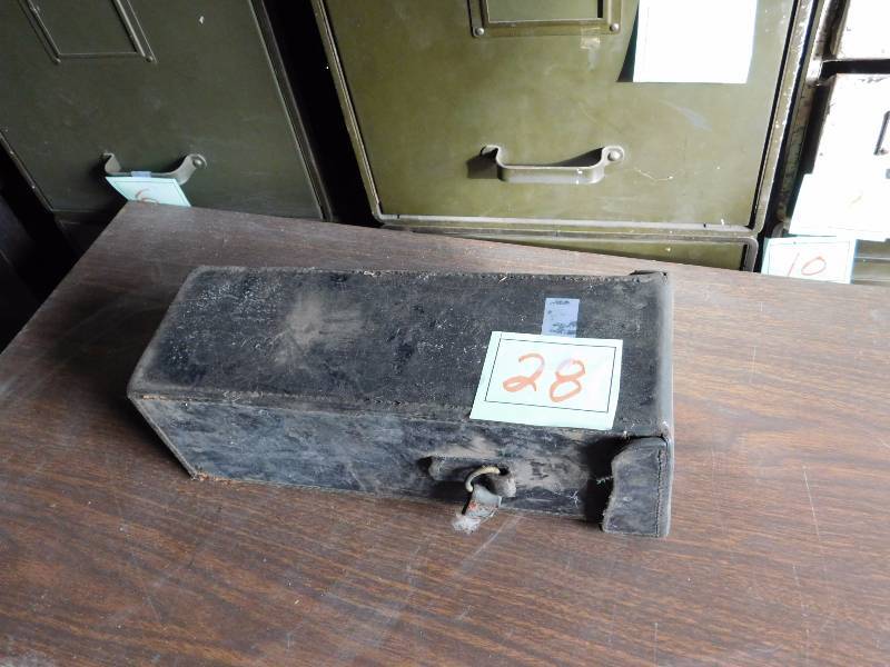 A.C amperes gauge in leather case made in England