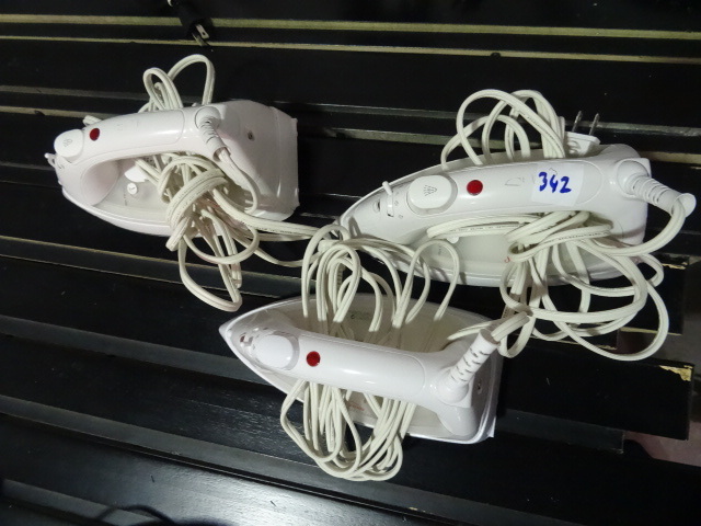lot 342 image: 3 Sunbeam Irons