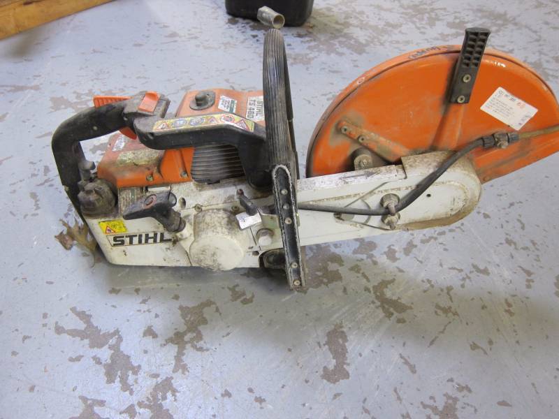 Stihl Concrete Saw with Funnel
