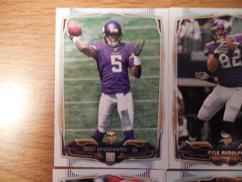 lot 6 image: 2014 Topps Minnesota Vikings Team Set of 14 cards