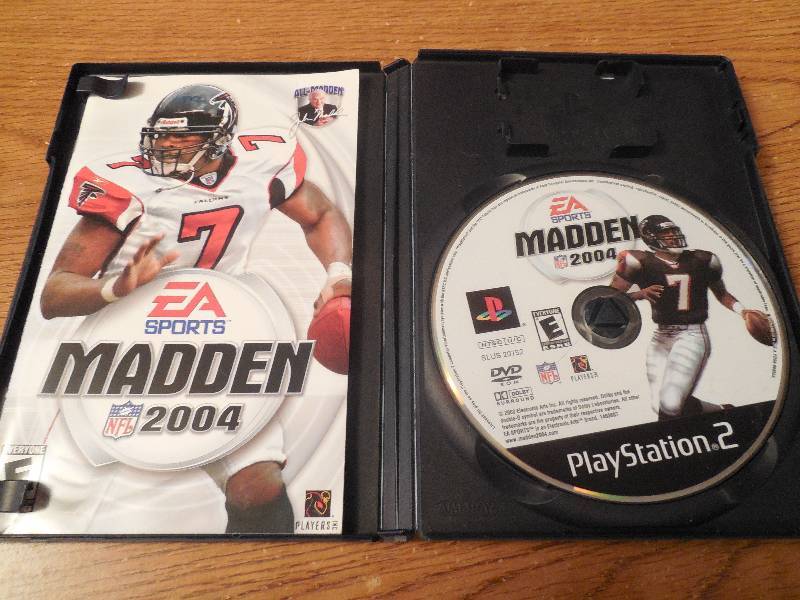 lot 19 image: Playstation 2 Madden 2004 Game Case and Book