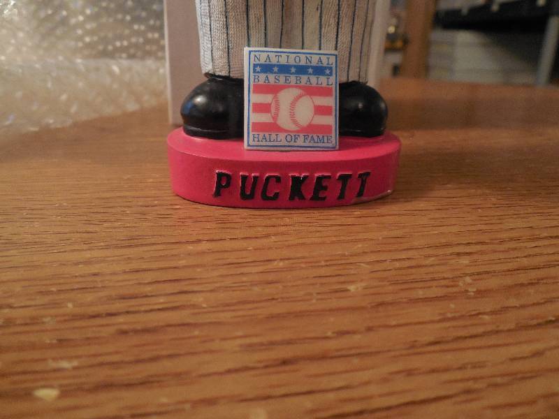 lot 23 image: 2002 Kirby Puckett Twins Bobblehead Season Ticket - MINT