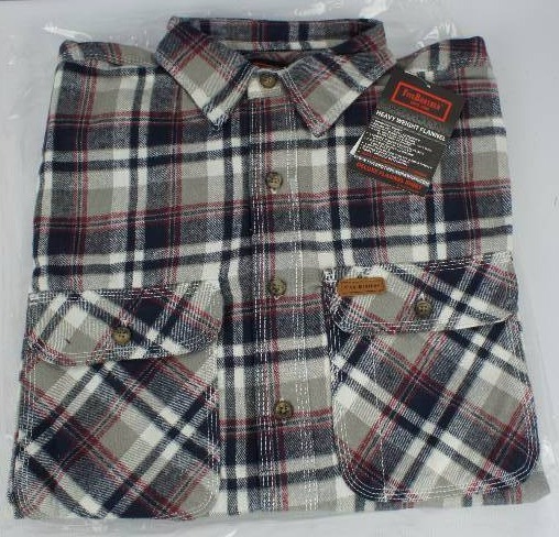 FiveBrothers Mens Heavy Weight Long-sleeve Flannel Shirt