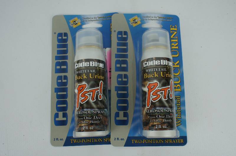 Lot of 2 Code Blue PST Buck Urine Aerosol Spray (2-Ounce)