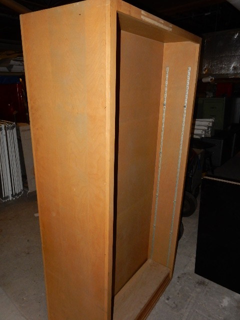2 Sided wood cabinet.