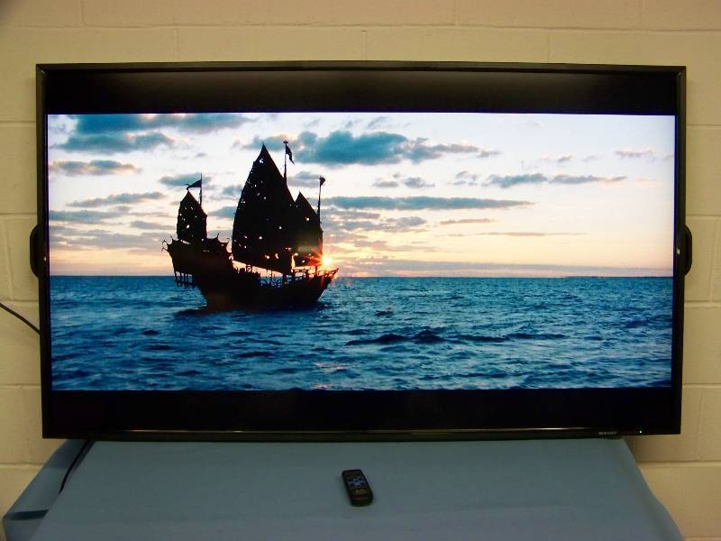 lot 7 image: 60, Sharp, LCD, Monitor  Display with Remote Control